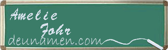 Amelie Fohr Visitenkarte